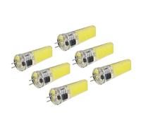 ciciglow Ampoules LED G4 à intensité Variable 9W, Lampe COB Lumineuse 500LM pour Lustres, Plafonniers, Paquet de 6 (Blanc 6000K-6500K)