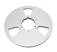 ciciglow Bobine de Bande Vide de 1/4 10 Pouces, Pièce de Machine D'ouverture de Disque Vide à Trois Trous Accessoire de Magnétophone de Bobine D'alliage D'aluminium pour Nab(Argent)