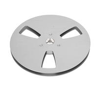 ciciglow Bobine de Réception Vide, 7 Pouces 3 Trous Open Reel Sound Tape Bobine Vide pour 1/4in Tape Reel to Reel Tape Players Opening Machine Part (Argent)