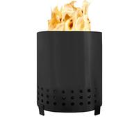 ciciglow Brasero de Table, Brasero Portable avec Support, Foyer de Table sans Fumée Intérieur Extérieur Facile à Nettoyer pour Cour de Camping (Le Noir)