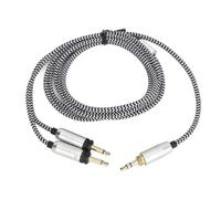 ciciglow Câble Auxiliaire de 3,5 Mm, Câble de Son de Casque tressé en Nylon de 1,3 M de Remplacement pour Focal Elegia pour Glear MG pour Celestee pour Stellia pour Elear pour Clear pour