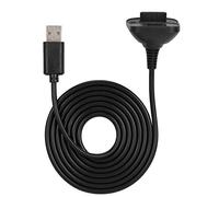 ciciglow Câble de Chargeur pour Manette 360 - Câble de ABS à Rapide 2 en 1, Câble de Filaire pour Manette 360(Le Noir)