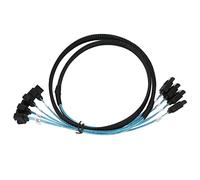 ciciglow Câble Mini SAS, 4 SATA vers 4 SATA à Courbure Droite 6 Gbps/s Anti-interférence Double Groupe Blindage SAS Câble Adaptateur de Câble de Données(1m)