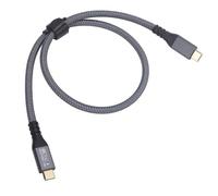 ciciglow Câble USB C vers USB C 240 W, Transfert de Données 20 Gbit/s, Sortie Vidéo 4K 60 Hz pour Note 20, S21, Pixel 4 XL, pour Appareils Thunderbolt 3 4 (0,5 m / 1,6 pi)