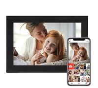 ciciglow Cadre Photo Numérique, Cadre Photo à écran Tactile WiFi avec Résolution 1280 X 800 IPS Display 16 Go de Mémoire Vidéo Audio Image Prise en Charge(Le Noir)