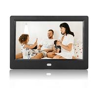 ciciglow Cadre Photo Numérique7 Pouces,1024 x 600 TFT Cadre Photo électronique 16:9,Configuration Facile pour Partager des Photos et des Vidéos, Cadre Photo Numérique Smart avec Télécommande