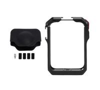 ciciglow Cage D'extension de la Caméra, Cadre de Protection Métallique avec Chaussures Froides et Port 1/4 Vis pour la Caméra Panoramique 360, Fenêtre D'accès à la Charge (Black)