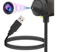 ciciglow Caméra Centrale, Webcam HD 1080p Eye to Camera Webcam USB Microphone à Réduction de Bruit intégré pour Réunions et Appels Vidéo sur PC Portable