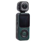 ciciglow Caméra d'action 4K, Caméscope d'action Anti-secousse à Double Objectif, Enregistreur Vidéo Portable avec Objectif Rotatif à 90 ° pour Les Sports de Voyage en Plein Air