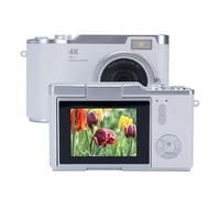 ciciglow Caméra Numérique, Caméras 48MP 18X pour Photographie avec écran de Revers de 2,4 Pouces, Appareil Photo 1080p vlog avec Flash (White)