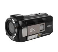 ciciglow Caméra Vidéo 5K, Nocturne IR, Zoom Numérique 18X, écran Tactile IPS de 3 Pouces, Caméra WiFi 5K pour l'enregistrement