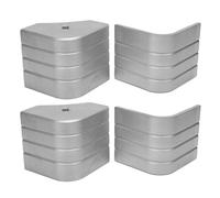 ciciglow Capes d'angle de Bateau de 4pcs, Pare-Coin de Pont en Aluminium pour Un Coin Arrondi à 90 Degrés, Hauteur: 3-1/8 Pouces à 3-3/16 Pouces de Haut: 3-1/8 Pouces à 3-3/16