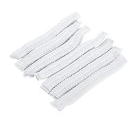 ciciglow Capeur Jetable Élasticité élevée de Tissu Non tissé Couverture de la Tête de Réseau de Cheveux Jetable pour L'usine de Salon de beauté, 100 Pack de 100 (Bande de caoutchouc double 21 pouces)