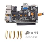 ciciglow Carte D'extension PCIe vers USB 3.2, Adaptateur Gen1 2,5G ETH M.2 NVMe pour Protocole NVMe, Convertisseur SSD M.2 S'étend avec 2 Ports USB 3.2 et 2 Ports Ethernet