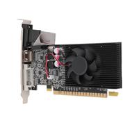 ciciglow Carte Graphique GT710 PCI E, 2 Go DDR3 64 Bits PCI Express 2.0 16X pour Ordinateur de Bureau, Carte Graphique de Jeu, Ventilateur de Refroidissement Unique, Prise en Charge du