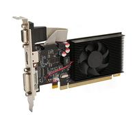ciciglow Carte Graphique R5 220 1 Go, Cartes Graphiques DDR3 64 Bits, Ventilateur de Refroidissement 650/533 MHz, Ports VGA DVI HDMI, Carte Vidéo de Jeu PCI Express 1.1 X 16