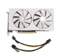 ciciglow Carte Graphique RX470, 8 Go GDDR5 256 Bits PCI Express 3.0 X16 pour Ordinateur de Bureau, Carte Graphique de Jeu, Double Ventilateur de Refroidissement, Prise en HDMI