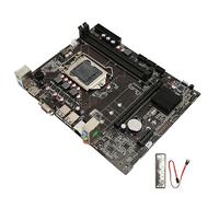 ciciglow Carte Mère H61A, 16 Go DDR3x2 pour PC de Jeu, Prise en VGA HDMI SATA2.0 LGA 1155 Broches ATX pour Processeur I7 I5 I3
