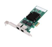 ciciglow Carte Réseau Ethernet PCI Express, Adaptateur Ethernet avec Double Port RJ45, Carte Gigabit PCI Express pour Contrôleur 82571