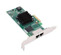 ciciglow Carte Réseau Gigabit 2 Ports, Carte Réseau 1 Go avec Deux Ports RJ45, Ethernet Express 2.0 X4, Adaptateur Ethernet pour Puce I350-T2