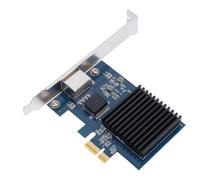 ciciglow Carte réseau PCIe 10 G, puce RTL8127, adaptateur Ethernet 10 Gbit/s avec six options de vitesse 10 G 5 G 2,5 G 1 G 100 Mbit/s 10 Mbps, pour Linux PCI Express Gen 4 X1