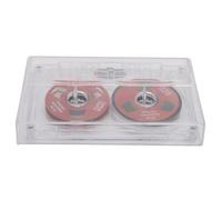 ciciglow Cassette Vierge, 50 Minutes de Polarisation Normale Bobine à Bobine, Bande D'Enregistrement Sonore, Portable dans Une Boîte Transparente avec Papier, Enregistrement de Musique