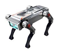 ciciglow Chien Robot Programmable, Robot Quadrupède Programmable, TéléCommande AI Dog Support Commande Vocale pour L'éducation Robotique des Enfants