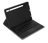 ciciglow Clavier Amovible sans Fil avec étui en Cuir PU, pour Tab S7 11in 2020 T870/T875, avec Une Fente pour Stylo et Un étui de Clavier sans Fil pour Panneau de Commande Tactile Sensible(Le Noir)