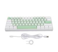 ciciglow Clavier de Jeu, 2.4G/BT/Filaire 60% Clavier Mécanique, Rétroéclairage Rvb 61 Touches Clavier D'ordinateur à Commutateur Bleu échangeable à Chaud