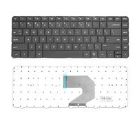ciciglow Clavier de Remplacement avec Cadre, Compatible avec CQ43/436/430/431/CQ57/1000/G4/G6/HSTNN-Q72C, ABS et Aluminium Materia, Choix Idéal pour Le Remplacement(Le Noir)
