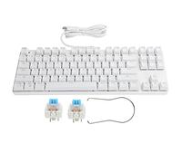 ciciglow Clavier Filaire, Clavier de Jeu Mécanique 87 Touches USB2.0 Rétro-éclairage Filaire Fournitures de Bureau Pièces D'ordinateur 919-10 pour Le Bureau ou la Maison