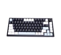 ciciglow Clavier Mécanique sans Fil, 81 Touches, Disposition 75%, Clavier de Jeu Bluetooth 2,4 GHz USB C, Blue Switch V6.0 avec Rétroéclairage RVB 16 Mo pour Ordinateur (Bleu foncé et Noir)