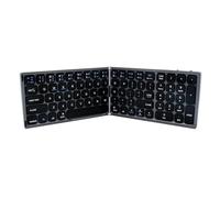 ciciglow Clavier Pliable FK328, Fil BT3.0, Disposition Compacte, Conception Portable, Compatible avec iOS//, Batterie Rechargeable, avec Zone Numérique
