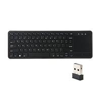 ciciglow Clavier sans Fil 2,4 G, Clavier Ultra Fin avec pavé Tactile, Mini Récepteur USB, Prend en Charge la Fonction de Veille Automatique, pour Android Smart TV, Ordinateur, Ordinateur
