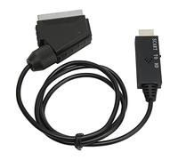ciciglow Convertisseur D'interface Multimédia SCART vers HD, Câble Adaptateur 1080p 60 Hz avec Alimentation Micro USB, Convertisseur Plug and Play pour TV, Magnétoscope, Enregistr