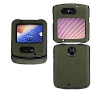 ciciglow Coque avec Clip pour Motorola RAZR 5G Flip Phone Antichoc Cuir Cover pour Motorola Razr 5G Cuir Back Cover (Vert)