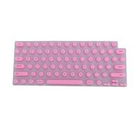 ciciglow Couvercle du Clavier, Protecteur en Silicone Doux pour OS X Pro 14 16 Air 13 15 2021 à 2024, avec Design de clé Cylindrique en Forme de pour Le Confort de Fraude de Fraude (Rosâtre)