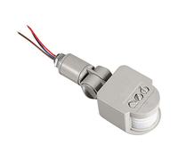 ciciglow Détecteur de Mouvement détecte, capteur de Mouvement extérieur à LED à 180 degrés, Interrupteur de détecteur extérieur à LED Grise pour éclairage de Jardin