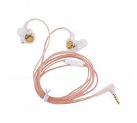 ciciglow Écouteurs de Jeu Filaires avec Micro, écouteurs Intra-Auriculaires HiFi Deep Bass, Casque Ergonomique avec Pilote Dynamique de 11 Mm pour Les Jeux de Musique Vidéo (White)