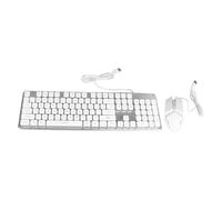 ciciglow Ensemble Clavier et Souris de Jeu, Lumières RVB, Connexion Filaire Stable, Touches Mécaniques, pour Ordinateur PC, Travail de Bureau, Divertissement à Domicile