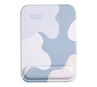 ciciglow Ensemble de Repose-Poignet pour Clavier, Tapis de Souris en Silicone, Mousse à Mémoire de Forme, Support de Poignet pour Soulager Les Douleurs au Poignet et au Bras pour PC de