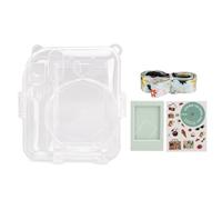 ciciglow Étui pour Appareil Photo instantané Compatible avec Mini 12 étui Transparent pour Appareil Photo instantané Mini 12 avec Poche de Rangement Arrière pour (Ensemble