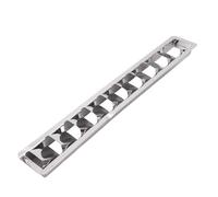 ciciglow Évent à Persiennes à 10 Fentes, évents de Grenier en Acier Inoxydable 304, évent Marin de 530 Mm avec Miroir Poli, Couvercle D'aération pour Bateaux, Yachts, Camping-Cars et