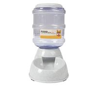 ciciglow Grand Bol Automatique Détachable de 3,8 L pour Animaux de Compagnie, Distributeur d'eau Sûr et Non Haute capacité pour Petits Chiens et Chats, en Plastique (pour la Nourriture Grise)