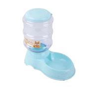 ciciglow Grand Bol Automatique Détachable de 3,8 L pour Animaux de Compagnie, Distributeur d'eau Sûr et Non Haute capacité pour Petits Chiens et Chats, en Plastique (pour la Nourriture Bleu)