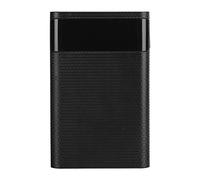 ciciglow Kit de Batterie Externe Bricolage, ABS 4x18650 Portable Bricolage Boîtier de Batterie à Chargement Rapide Démontage Répété sans Soudure Kit de Boîtier d'alimentation Mobile(Le Noir)