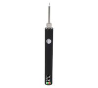 ciciglow Kit de Stylo Brûlant le Fil Rechargeable, Stylo de Cautérisation sans Fil avec Pointe de Remplacement, Brûleur de Cordons de Perles avec Affichage Numérique pour la Fabrication (BLACK)