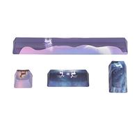ciciglow Kit de Touches Personnalisées, 4 Pièces Kit de Touches de Clavier Mécanique Bricolage Intéressant Comprenant l'espace, L'ESC, la Saisie et Le Clavier Entrez Les Touches du Motif Elk