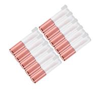 ciciglow Kit de Tubes de Brillant à Lèvres DIY, 10 Pièces de 1,2 Ml, Contenants de Rouge à Lèvres en or Rose pour Voyage, Compacts et Scellés