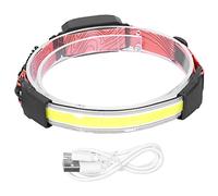 ciciglow Lampe Frontale, 360LM COB LED Lampe Frontale Réglable avec 3 Modes D'éclairage USB Rechargeable Batterie Alimenté Phare pour Courir Pêche Camping Extérieur